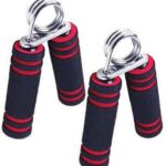 Seplender Chrome Plated Steel Handgrip – 2 Piece Hand Grip/Fitness Grip(Red)