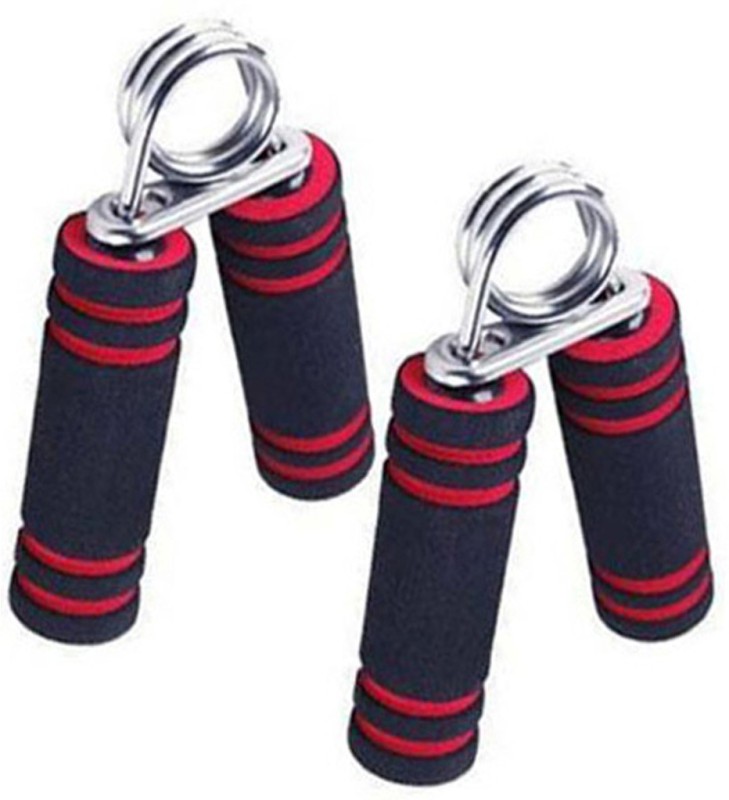 Seplender Chrome Plated Steel Handgrip – 2 Piece Hand Grip/Fitness Grip(Red)