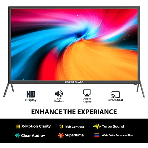 Power Guard 60 Cm (24 Inches) Hd Ready Smart Led Tv Pg24S (Black)