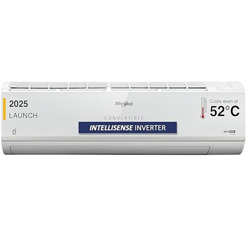 Whirlpool 1.5 Ton 3 Star, Magicool Inverter Split Ac (Magicool 15T 3S Inv Cnv S5K2Pp0, Copper, Convertible 4-In-1 Cooling Mode, Hd Filter White)