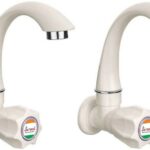 Aerowell Pvc Tap Kitchen Mixer White Polo Sink Cock For Bathroom Wash Basins Tap Kitchen Mixer White Polo Sink Cock For Bathroom Wash Basins Bib Tap Faucet(Wall Mount Installation Type)