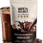 Open Secret Plant Protein Powder | 24G Protein/Serving | Vegan, No Refined Sugar – Chocolate Plant-Based Protein(500 G, Flavoured)