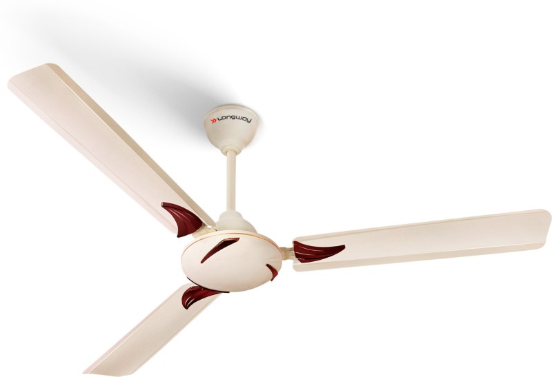 Longway Creta P1 1200 Mm 3 Blade Ceiling Fan(Ultra High Speed | Ivory | Pack Of 1)