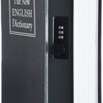 Amazonbasics Book Safe With Combination Lock, Black