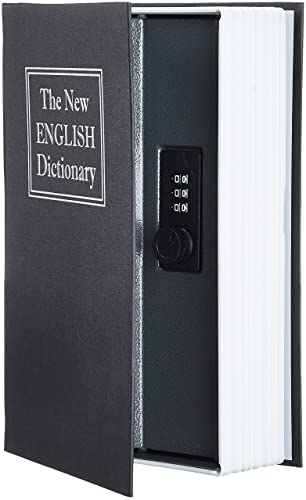 Amazonbasics Book Safe With Combination Lock, Black