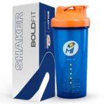 Mumbai Indians (Mi) Official Merchandise Gym Shaker For Protein Shake Leakproof Shaker Bottles For Protein, Preworkout & Bcaa Shake, Protein Shaker Bottle For Gym, Gym Bottle For Men – Blueorange