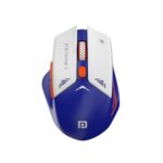 Portronics Vader Pro Wireless Gaming Mouse With 2.4 Ghz Receiver, 6 Buttons, Thumb Support, High-Precision Tracking, Ergonomic Comfort, Adjustable Optical Dpi For Laptop, Pc, Mac (Indigo Blue)