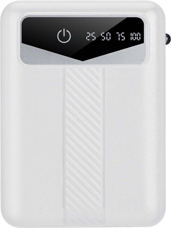 Amytel 10000 Mah 15 W Slim Pocket Size Power Bank(White, Lithium-Ion, Quick Charge 4.0, Quick Charge 3.0, Fast Charging For Mobile, Smartwatch, Speaker, Trimmer, Tablet)