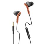 Zebronics Bro 3.5Mm Wired In Ear Earphones, In-Line Mic, Deep Bass, 1.2M Strong And Long Lasting Cable, Light Weight, Compatible With Mobile | Tablet | Laptop (Orange)