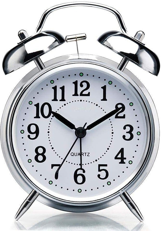 Searegal Analog Silver Clock