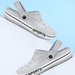 Bersache Men Clogs(Grey , 8)