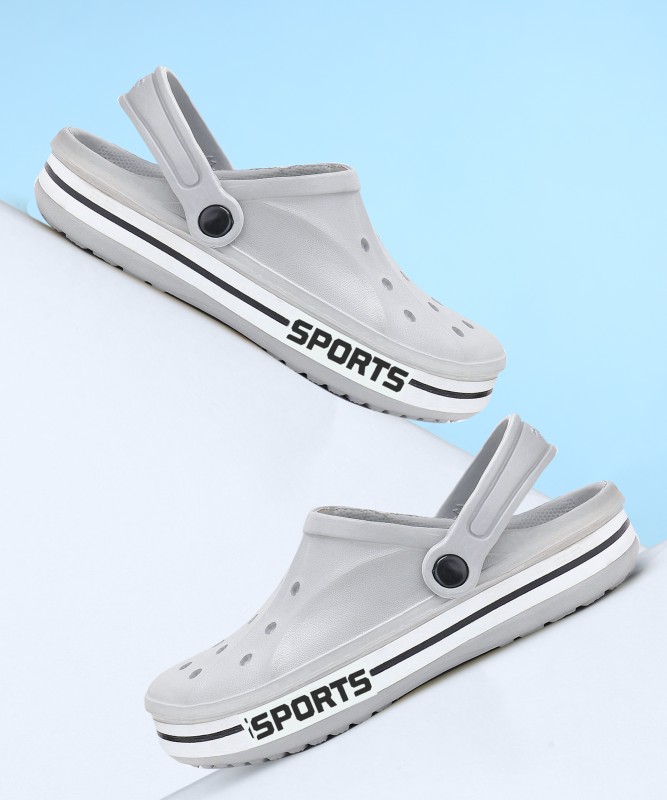 Bersache Men Clogs(Grey , 8)