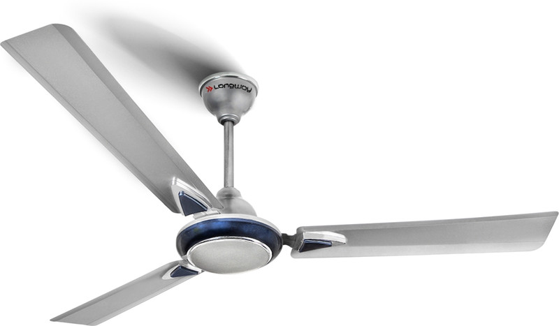 Longway Starlite-1 P1 1200 Mm 3 Blade Ceiling Fan(Ultra High Speed | Silver Blue | Pack Of 1)