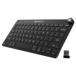 Zebronics Keypad X1 Wireless Bluetooth Keyboard, Scissor Switches, 2.4Ghz & Dual Bt For (Mac | Android | Windows), Volume/Media Control Knob, Integrated Multimedia Keys