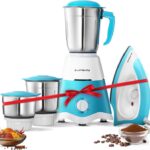 Longway Super Dlx 700 W Juicer Mixer Grinder(Super | 3 Jars | White, Blue)
