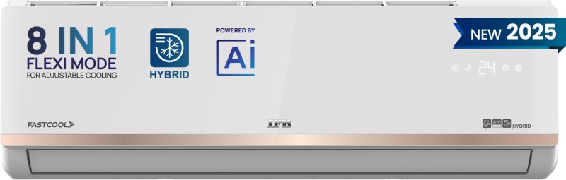 Ifb 2025 Model Gold Pro Series 1.5 Ton 5 Star Split Inverter With Hybrid Technology, Works Upto 55 Degreec, 4-Way Swing, Higher Cooling Capacity, Self-Clean & Ai Ac – Ivory White(Ci205Gn32Rgn1, Copper Condenser)