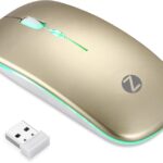 Zoook Blade / Rechargeable, 7 Color Rgb, Silent Wireless Optical Mouse(2.4Ghz Wireless, Gold)