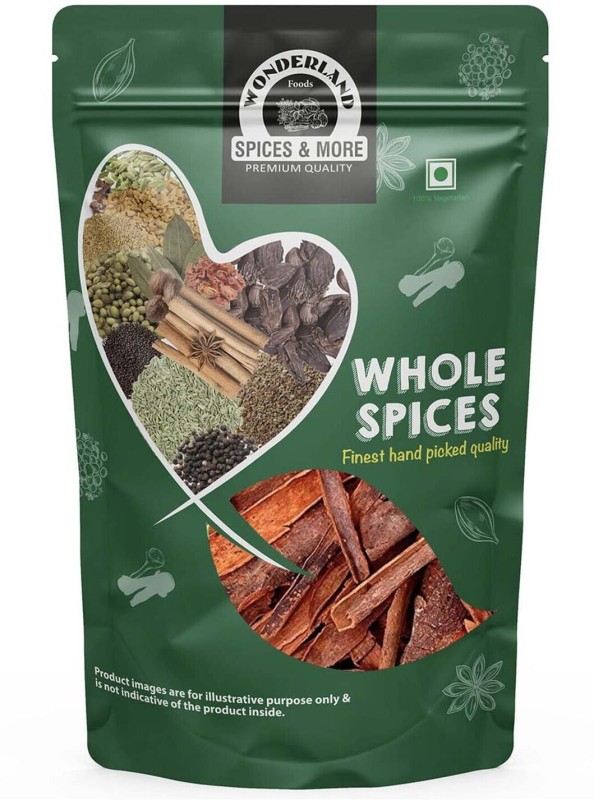 Wonderland Foods Premium Quality Whole Cinnamon (Dalchini)(2 X 125 G)