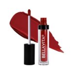 Bellavita Kiss-Proof Liquid Lipstick | 3.8 Ml | 18-Hr Stay | Transferproof Lipstick | Long Lasting | Ultra Matte Finish | Intense Moisturisation | Waterproof Liquid Lipsticks For Women | Scarlet Red
