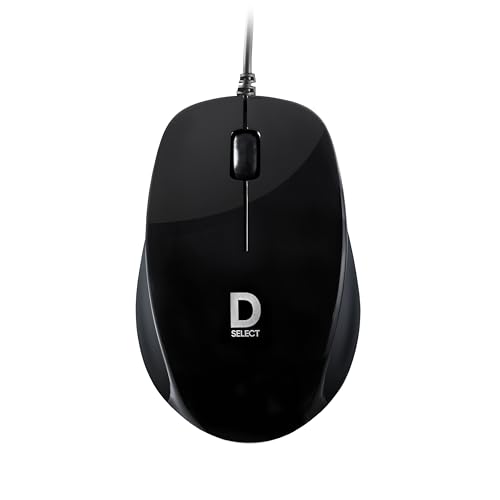 D Select Dell Exclusive Wired Mouse Ds112-Black With Usb Type C Connector, 1200Dpi, Lightweight