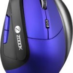 Zoook Infinite Vertical Mouse,6 Buttons,Ergonomic High Precision Sensor, Auto Turn Off Wireless Optical Mouse(2.4Ghz Wireless, Blue)