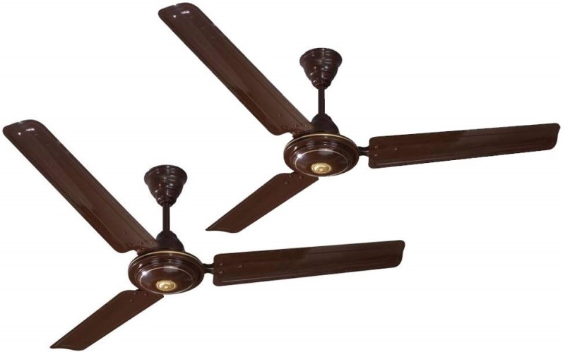 Digismart High Speed.1 1200 Mm 3 Blade Ceiling Fan(Energy Saving | Brown | Pack Of 2)