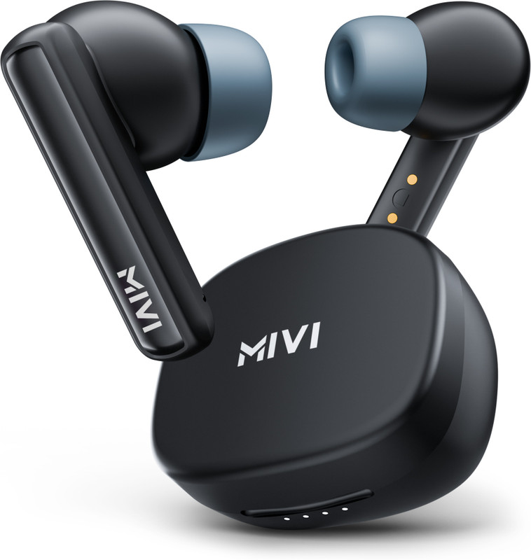 Mivi Duopods B1 Tws[Just Launched]Rich Bass,45H Playtime,Ai Enc,Type C,5.3 Bt Earbuds Bluetooth(Black, In The Ear)