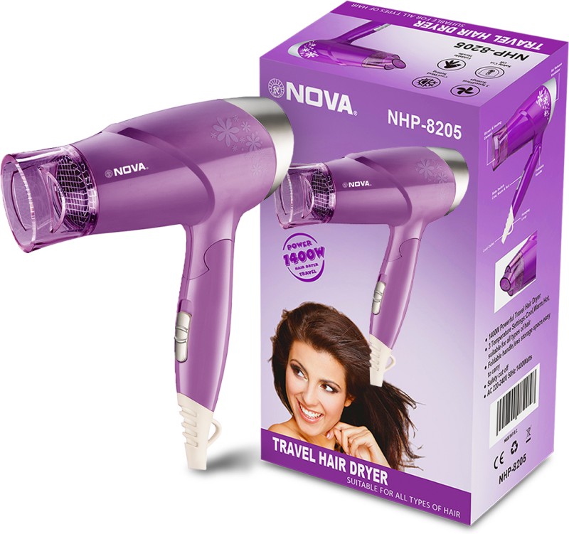 Nova Nhp 8205 Hair Dryer(1400 W, Purple)