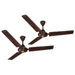 Activa 1200 Mm High Speed Anti Dust Coating Apsra Brown Ceiling Fan Pack Of 2 With 2 Years Warranty