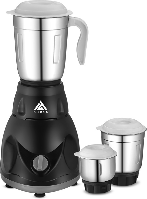 Athots Cnc Hybrid Power Full 550 W Juicer Mixer Grinder(Eco Mingle | 3 Jars | Black, White)