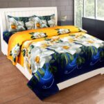 Decorum 204 Tc Cotton Double Floral Flat Bedsheet(Pack Of 1, Multicolor)