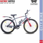 Fastway Bicycle Hopper Jetpro 26T Grey, With 90% Assembled 26 T Road Cycle(Single Speed, Grey, Rigid)
