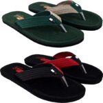 Evok Men Mens Comfortable Trending And Stylish Multicolor Embozing Flipflop (Pack Of 2) Slippers(Multicolor , 7)