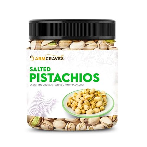 Farmcraves Premium Roasted Salted Pistachios |250 X 2 Packs | Healthy Dry Fruit Snack