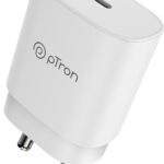 Ptron 25 W Quick Charge 3 A Wall Charger For Mobile(White)