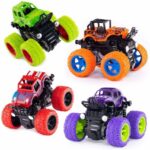 Nexteesh Monster Truck Friction Power Cars With Big Rubber Tires 360* Pack Of 1(Multicolor)