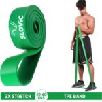 Slovic Tpe Bands For Workout | Pull Up | Stretching|Heavy Duty Material |Upto40-60 Kgs Resistance Band(Green, Pack Of 1)