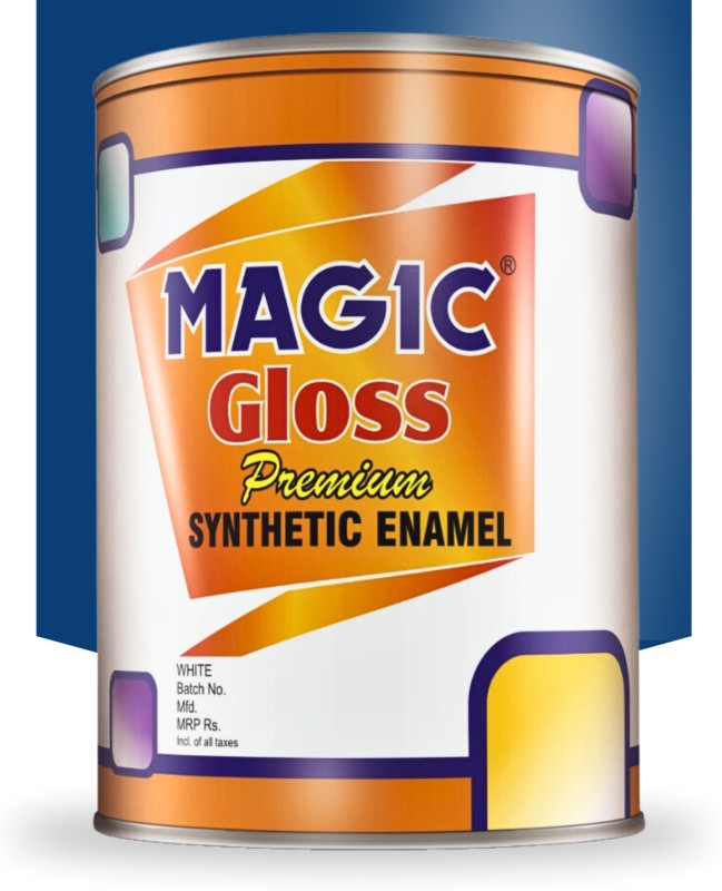 Magic Paints Synthetic Enamel Paint Fast Drying, Interior/Exterior Metal & Wood Surfaces Deep Blue Enamel Wall Paint(50 Ml)