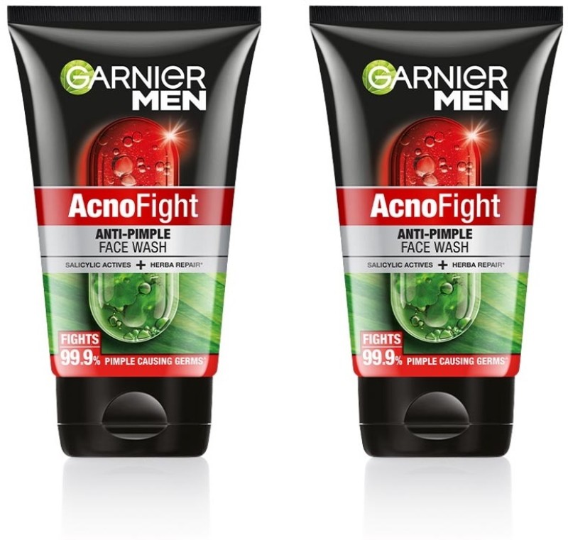 Garnier Men Acno Fight Anti Pimple, With Salicylic Acid And Herba Repair Face Wash(300 G)