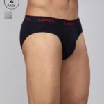 Levi’S Men Contoured Double Pouch, Tag Free Comfort & Smartskin Technology Style# 009 Neo Brief