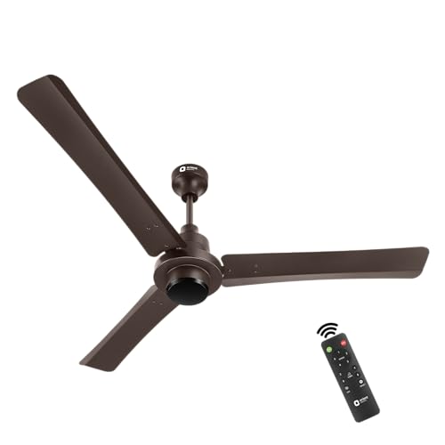 Orient Electric 1200 Mm I Tome Remote | Bldc Ceiling Fan | Bee 5-Star Rated, Consumes 26W At The Highest Speed | Saves Up To 50% On Electricity Bills | 3-Year Warranty | Smoke Brown, Pack Of 1