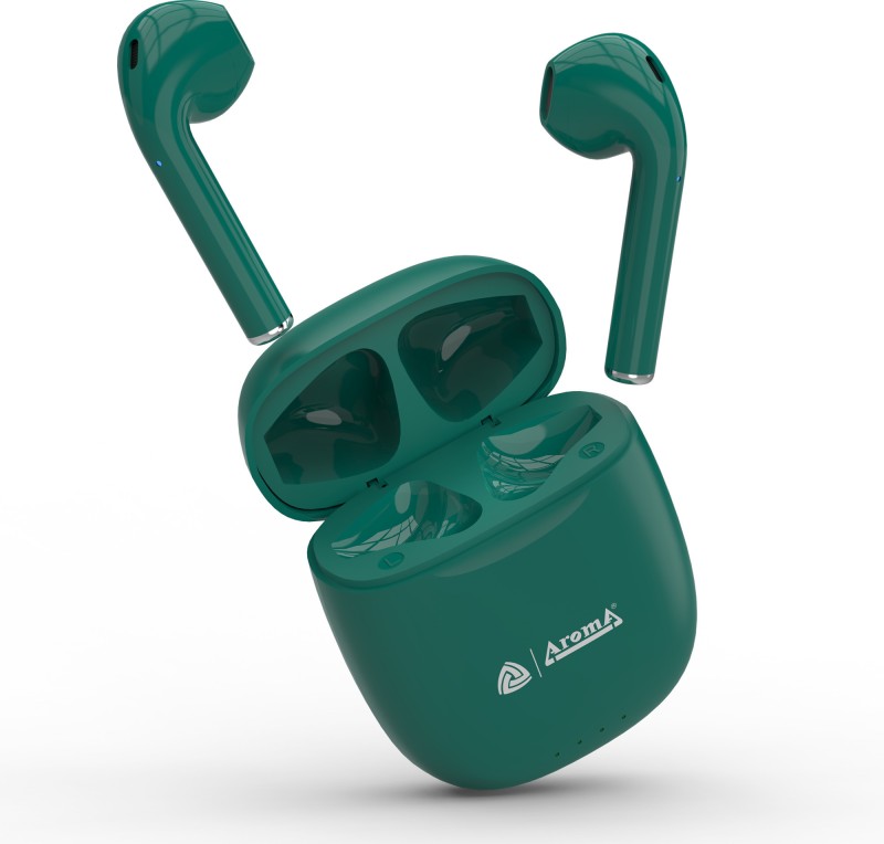 Aroma Nb140 Evolve 24 Hours* Playtime | Deep Bass | Made In India| Bluetooth(Green, True Wireless)