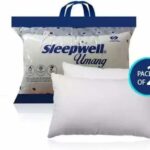 Sleepwell Set | Comfort And Support Microfibre Solid Sleeping Pillow Pack Of 2(White)