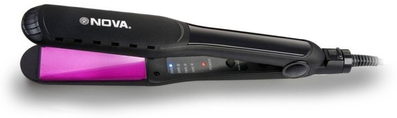 Nova Temperature Control Professional Nhs-900 Hair Straightener(Black / Pink)