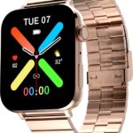 Fire-Boltt Zenith 45.2Mm (1.78) Amoled,Luxury Smart Watch, Bluetooth Calling Rotating Crown Smartwatch(Gold Ss Strap, Free Size)