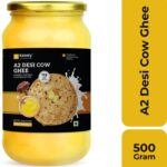 Ketofy A2 Cow Ghee | Contains Beta-Casein Protein | Nourishing | Pure & Authentic Ghee Mason Jar(500 G)