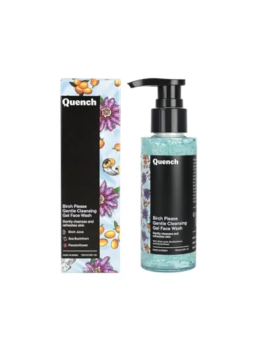 Quench Gentle Cleansing Gel Face Wash With Salicylic Acid & Birch Juice Enzymes | Gently Exfoliates With Biodegradable Beads For Smooth, Clear Skin | Brightens & Hydrates Skin | Made In Korea (100Ml)