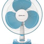 Bajaj Crest Neo 400 Mm 3 Blade Table Fan(Fiji Blue & White | Pack Of 1)
