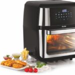 Glen Sa 3046 Dss Family Rotisserie Oven, 1800W, 10 Preset Menu, Electric Toaster Oven, Digital Display, Bake, Roast, Toast, Defrost, Black Air Fryer(12 L)