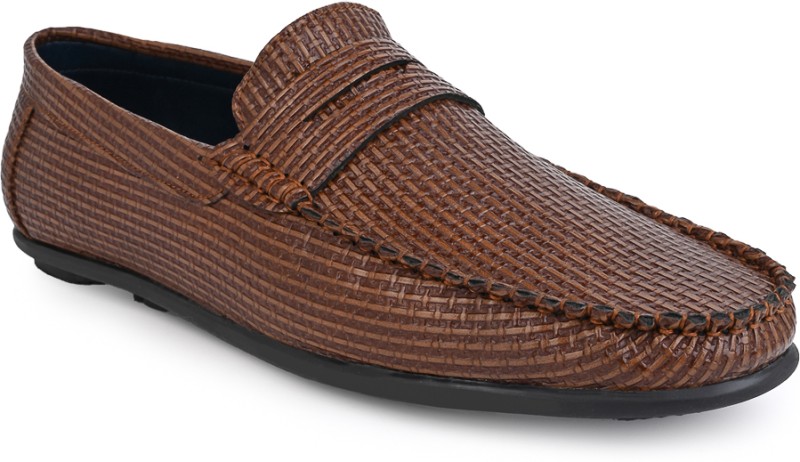 Alberto Torresi Volvo Series 368 Loafers For Men(Tan , 8)